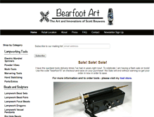 Tablet Screenshot of bearfootart.com